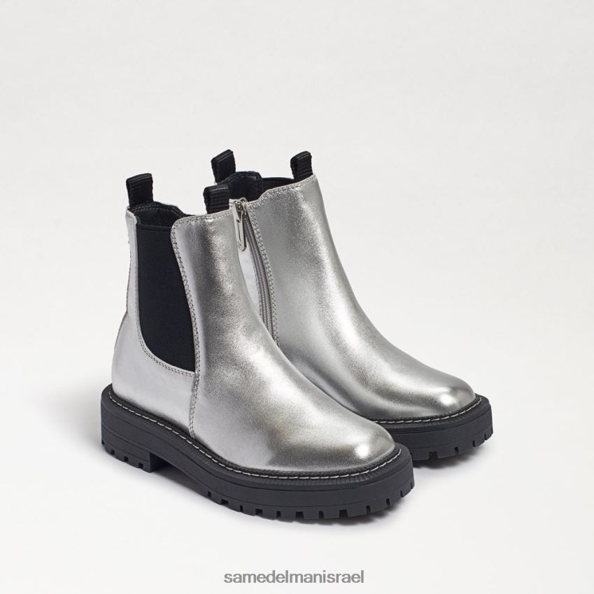 d799d79cd793d799d79d_d794d6b7d7a0d7a2d6b8d79cd6b8d794_sam_edelman_d79ed792d7a3_d79cd792d795d7a0d794_d7a6d79cd7a1d799_d7a2d795.jpg ילדים הַנעָלָה Sam Edelman מגף לגונה צ'לסי עור כסף רך 4XL22X969 - Image 1