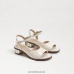 ילדים הַנעָלָה Sam Edelman סנדל עקב בלוק קיסוס חַרְסִינָה 4XL22X1038