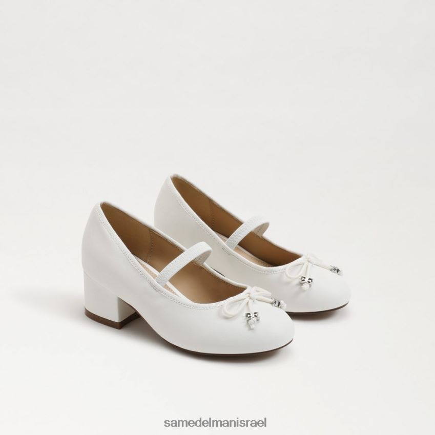 d799d79cd793d799d79d_d794d6b7d7a0d7a2d6b8d79cd6b8d794_sam_edelman_d7a2d7a7d791_d791d79cd795d7a7_d798d799d799d7a8d794_d79ed7a8.jpg ילדים הַנעָלָה Sam Edelman עקב בלוק טיירה מרי ג'יין לבן בוהק 4XL22X978 - Image 1