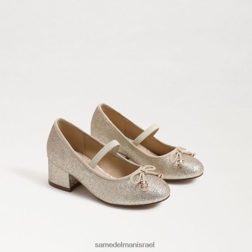d799d79cd793d799d79d_d794d6b7d7a0d7a2d6b8d79cd6b8d794_sam_edelman_d7a2d7a7d791_d791d79cd795d7a7_d798d799d799d7a8d794_d79ed7a8.jpg ילדים הַנעָלָה Sam Edelman עקב בלוק טיירה מרי ג'יין עלה זהב 4XL22X980 - Image 1