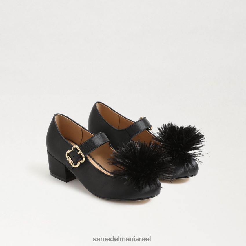 d799d79cd793d799d79d_d794d6b7d7a0d7a2d6b8d79cd6b8d794_sam_edelman_d7a2d7a7d791_d798d79cd799d794_d791d79cd795d7a7_d79ed7a8d799_.jpg ילדים הַנעָלָה Sam Edelman עקב טליה בלוק מרי ג'יין עור שחור 4XL22X1046 - Image 1