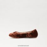 ילדים הַנעָלָה Sam Edelman פליציה בלט שטוח חום 4XL22X985 - Image 4