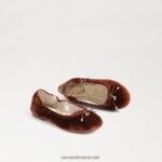 ילדים הַנעָלָה Sam Edelman פליציה בלט שטוח חום 4XL22X985 - Image 7
