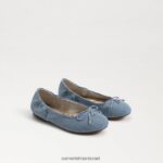 ילדים הַנעָלָה Sam Edelman פליציה בלט שטוח כחול מונטרוז 4XL22X986
