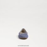 ילדים הַנעָלָה Sam Edelman פליציה בלט שטוח סגול מאובק 4XL22X1002 - Image 3