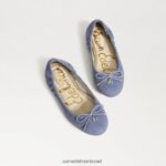 ילדים הַנעָלָה Sam Edelman פליציה בלט שטוח סגול מאובק 4XL22X1002 - Image 7