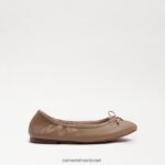ילדים הַנעָלָה Sam Edelman פליציה בלט שטוח עור עירום קלאסי 4XL22X987 - Image 2