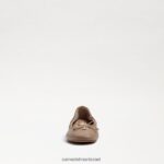 ילדים הַנעָלָה Sam Edelman פליציה בלט שטוח עור עירום קלאסי 4XL22X987 - Image 3