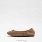 ילדים הַנעָלָה Sam Edelman פליציה בלט שטוח עור עירום קלאסי 4XL22X987 - Image 4