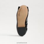 ילדים הַנעָלָה Sam Edelman שטוח בלט פארה קטיפה שחורה 4XL22X1055 - Image 6