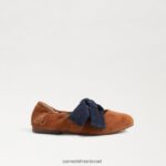 ילדים הַנעָלָה Sam Edelman שטוח בלט שמח חרדל/צי 4XL22X1020 - Image 2