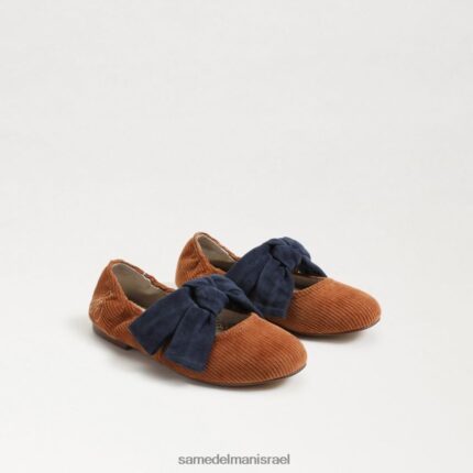 ילדים הַנעָלָה Sam Edelman שטוח בלט שמח חרדל/צי 4XL22X1020