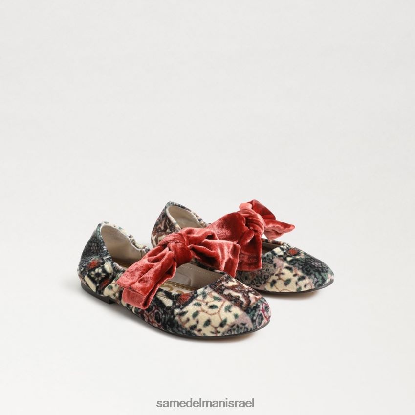 d799d79cd793d799d79d_d794d6b7d7a0d7a2d6b8d79cd6b8d794_sam_edelman_d7a9d798d795d797_d791d79cd798_d7a9d79ed797_d7a9d7a0d794d791_.jpg ילדים הַנעָלָה Sam Edelman שטוח בלט שמח שנהב/כתום 4XL22X1021 - Image 1