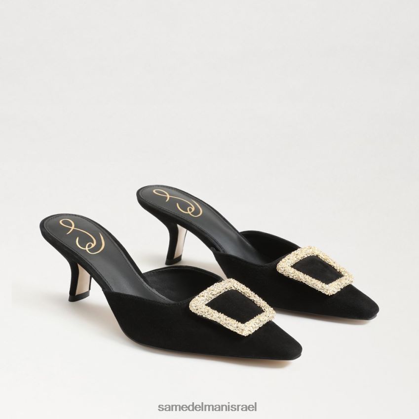 d7a0d7a9d799d79d_d794d6b7d7a0d7a2d6b8d79cd6b8d794_sam_edelman_d791d7a8d799d798_d797d7aad79cd7aad795d79c_d7a4d7a8d793_d7a2d7a7.jpg נשים הַנעָלָה Sam Edelman בריט חתלתול פרד עקב זמש שחור 4XL22X434 - Image 1