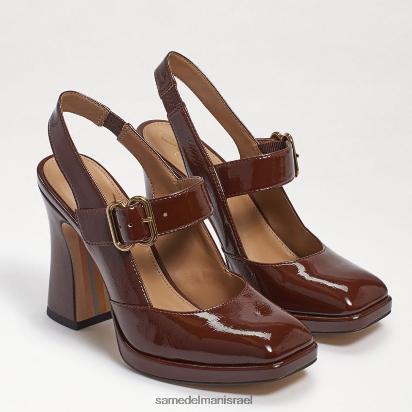 d7a0d7a9d799d79d_d794d6b7d7a0d7a2d6b8d79cd6b8d794_sam_edelman_d792d799d79cie_slingback_d79ed7a8d799_d792d799d799d79f_d7a2d7a7d791_.jpg נשים הַנעָלָה Sam Edelman גילie slingback מרי ג'יין עקב פטנט קקאו חם 4XL22X314 - Image 1