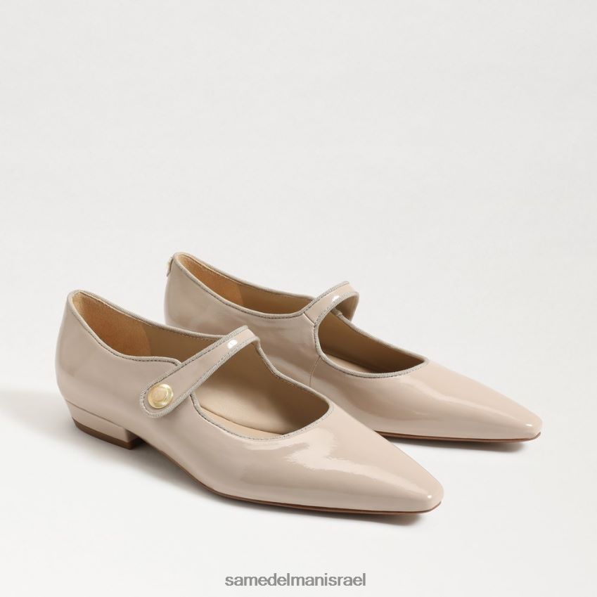 d7a0d7a9d799d79d_d794d6b7d7a0d7a2d6b8d79cd6b8d794_sam_edelman_d792d799d79f_d79ed7a8d799_d792d799d799d79f_d79ed797d795d793d793.jpg נשים הַנעָלָה Sam Edelman ג'ין מרי ג'יין מחודדת בוהן שטוחה פטנט צ'אי לאטה 4XL22X543 - Image 1