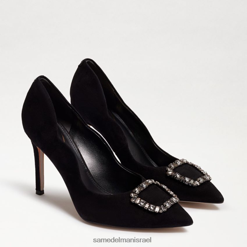 d7a0d7a9d799d79d_d794d6b7d7a0d7a2d6b8d79cd6b8d794_sam_edelman_d794d7a8d799d799d798_d79ed797d795d793d793d7aa_d7a2d7a7d791_d796.jpg נשים הַנעָלָה Sam Edelman הרייט מחודדת עקב זמש שחור 4XL22X595 - Image 1