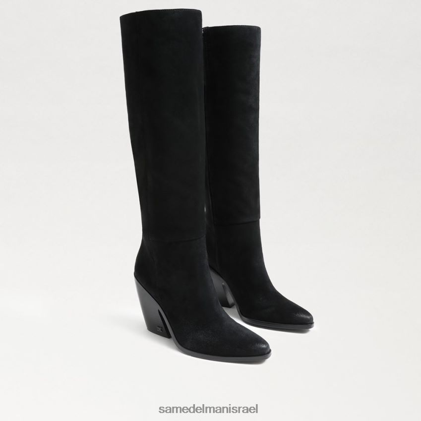 d7a0d7a9d799d79d_d794d6b7d7a0d7a2d6b8d79cd6b8d794_sam_edelman_d79ed792d7a3_d790d7a0d791d79c_d791d792d795d791d794_d794d791d7a8.jpg נשים הַנעָלָה Sam Edelman מגף אנבל בגובה הברך זמש שחור 4XL22X859 - Image 1