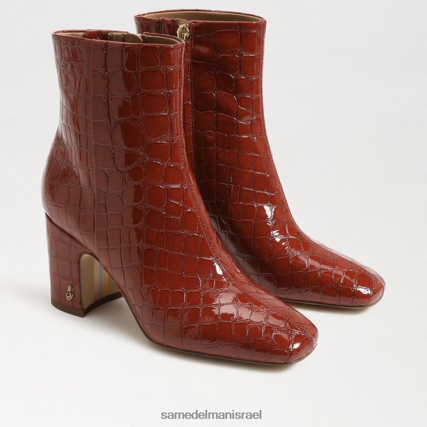 d7a0d7a9d799d79d_d794d6b7d7a0d7a2d6b8d79cd6b8d794_sam_edelman_d79ed792d7a4d795d79f_d7a7d7a8d7a1d795d79c_d797d795d79d_d79ed7a1.jpg נשים הַנעָלָה Sam Edelman מגפון קרסול חום מסה חלודה 4XL22X789 - Image 1