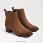 נשים הַנעָלָה Sam Edelman מגפון קרסול קאיטי חום אגוז 4XL22X833