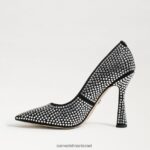 נשים הַנעָלָה Sam Edelman משאבת אנטוניה גליץ זמש שחור 4XL22X863 - Image 4