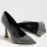 נשים הַנעָלָה Sam Edelman משאבת אנטוניה גליץ זמש שחור 4XL22X863 - Image 7