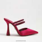 נשים הַנעָלָה Sam Edelman משאבת פרד אגוסטינה סאטן פוקסיה מודגש 4XL22X954 - Image 2