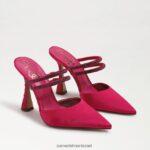 נשים הַנעָלָה Sam Edelman משאבת פרד אגוסטינה סאטן פוקסיה מודגש 4XL22X954