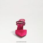 נשים הַנעָלָה Sam Edelman משאבת פרד אגוסטינה סאטן פוקסיה מודגש 4XL22X954 - Image 3