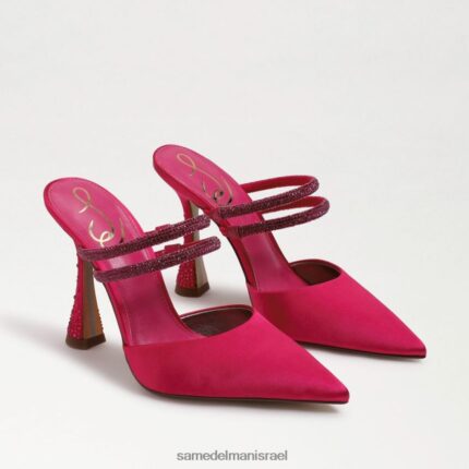 נשים הַנעָלָה Sam Edelman משאבת פרד אגוסטינה סאטן פוקסיה מודגש 4XL22X954