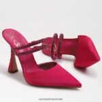 נשים הַנעָלָה Sam Edelman משאבת פרד אגוסטינה סאטן פוקסיה מודגש 4XL22X954 - Image 7