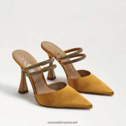 נשים הַנעָלָה Sam Edelman משאבת פרד אגוסטינה סאטן צהוב זהוב 4XL22X955