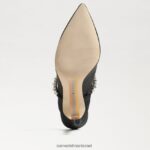 נשים הַנעָלָה Sam Edelman משאבת פרד hyland סאטן שחור 4XL22X525 - Image 6