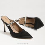 נשים הַנעָלָה Sam Edelman משאבת פרד hyland סאטן שחור 4XL22X525 - Image 7
