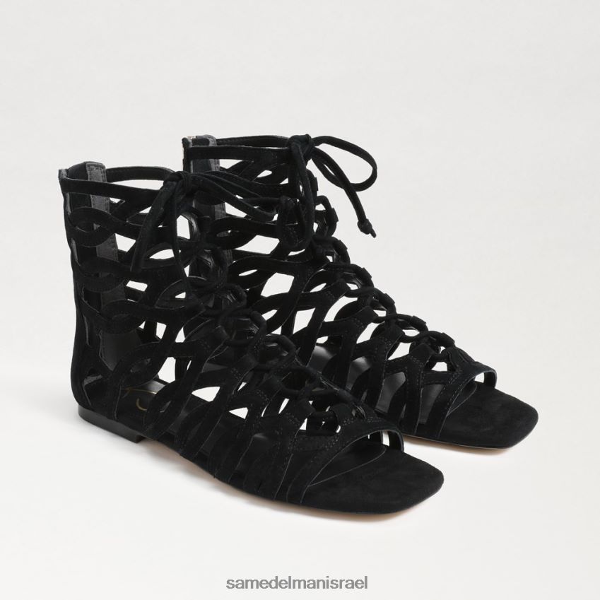 d7a0d7a9d799d79d_d794d6b7d7a0d7a2d6b8d79cd6b8d794_sam_edelman_d7a1d7a0d793d79c_d792d79cd793d799d790d798d795d7a8_d79cd790d7a8d.jpg נשים הַנעָלָה Sam Edelman סנדל גלדיאטור לארה זמש שחור 4XL22X946 - Image 1