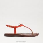 נשים הַנעָלָה Sam Edelman סנדל חוטיני gigi פרג כתום 4XL22X225 - Image 2