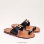 נשים הַנעָלָה Sam Edelman סנדל טבעת maxime בוהן שָׁחוֹר 4XL22X255