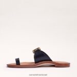 נשים הַנעָלָה Sam Edelman סנדל טבעת maxime בוהן שָׁחוֹר 4XL22X255 - Image 4
