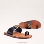 נשים הַנעָלָה Sam Edelman סנדל טבעת maxime בוהן שָׁחוֹר 4XL22X255 - Image 7