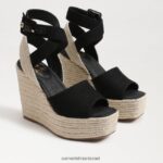 נשים הַנעָלָה Sam Edelman סנדל טריז ואדה אספדריל שָׁחוֹר 4XL22X381