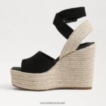 נשים הַנעָלָה Sam Edelman סנדל טריז ואדה אספדריל שָׁחוֹר 4XL22X381 - Image 4