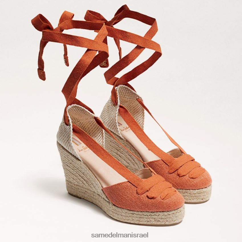 d7a0d7a9d799d79d_d794d6b7d7a0d7a2d6b8d79cd6b8d794_sam_edelman_d7a1d7a0d793d79c_d798d7a8d799d796_d79ed7a8d792d7a8d799d798d794_.jpg נשים הַנעָלָה Sam Edelman סנדל טריז מרגריטה אספדריל תפוז שרוף 4XL22X86 - Image 1