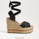 נשים הַנעָלָה Sam Edelman סנדל טריז של vaughn espadrille מארג שחור 4XL22X245 - Image 2
