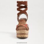 נשים הַנעָלָה Sam Edelman סנדל טריז של vaughn espadrille פרג כתום 4XL22X243 - Image 3