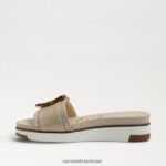 נשים הַנעָלָה Sam Edelman סנדל מגלשה ariane קליפת ביצה ארוגה 4XL22X179 - Image 4