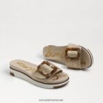 נשים הַנעָלָה Sam Edelman סנדל מגלשה ariane קליפת ביצה ארוגה 4XL22X179 - Image 7