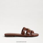 נשים הַנעָלָה Sam Edelman סנדל מגלשה קורן מפרץ בורבון כהה 4XL22X578 - Image 2