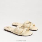 נשים הַנעָלָה Sam Edelman סנדל מגלשה קורן מפרץ חיטה מולבן 4XL22X579