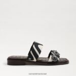 נשים הַנעָלָה Sam Edelman סנדל מגלשה hera זברה שחורה/טבעית 4XL22X741 - Image 2