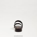 נשים הַנעָלָה Sam Edelman סנדל מגלשה hera זברה שחורה/טבעית 4XL22X741 - Image 5